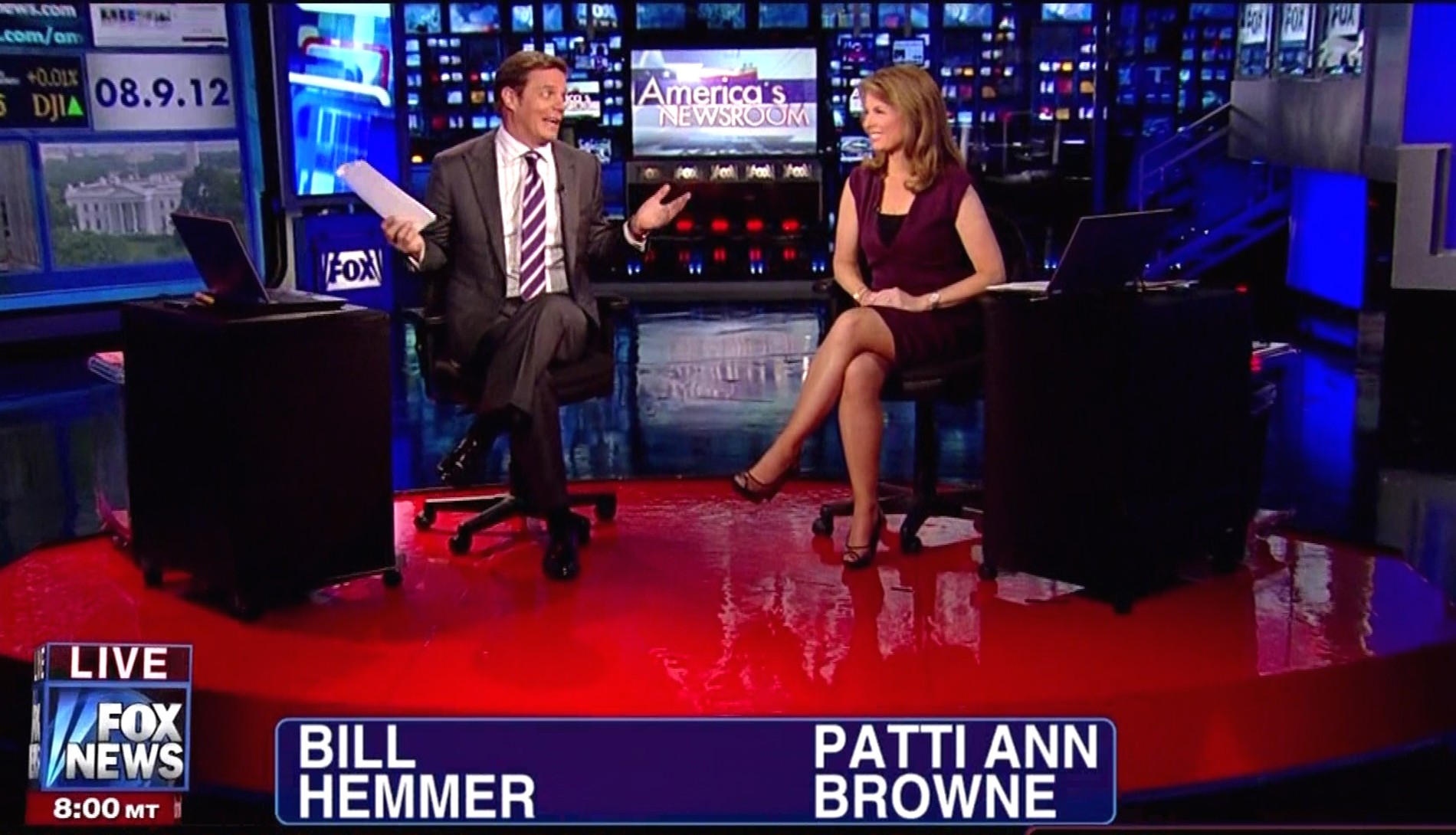 Bill Hemmer and Patti Ann Browne anchor America's Newsroom on Fox